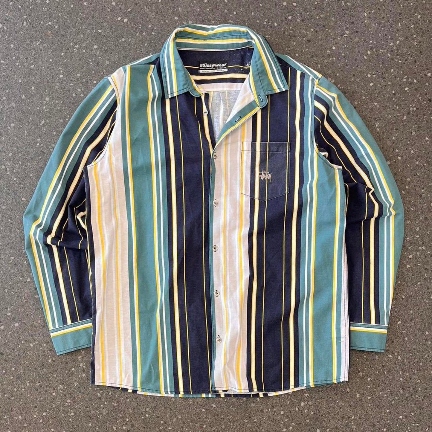 stussy button up shirt