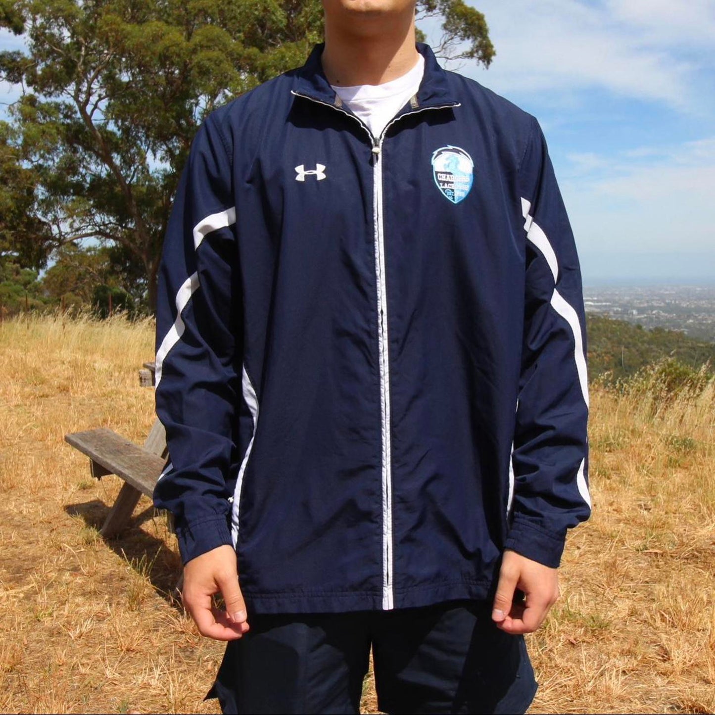 under armour chargers lacrosse jacket