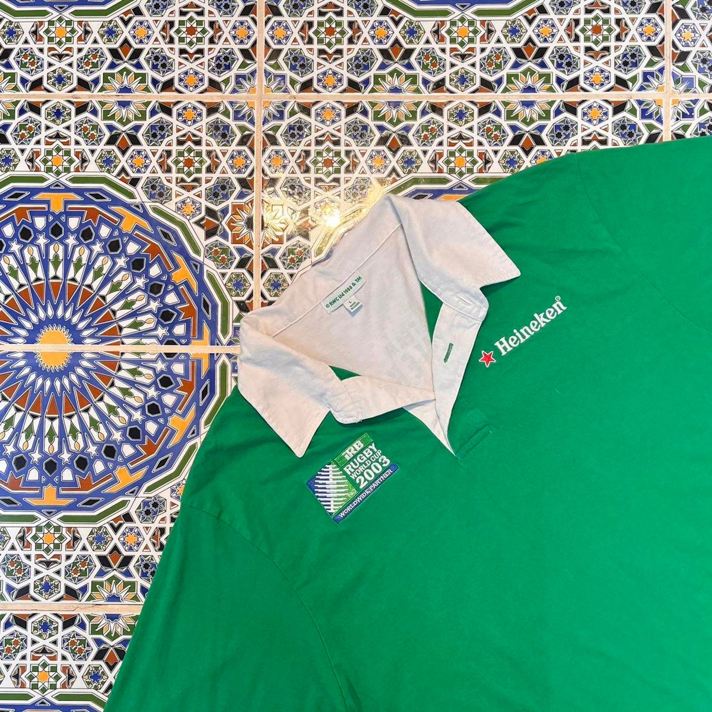 2003 heineken rugby world cup rugby jumper polo