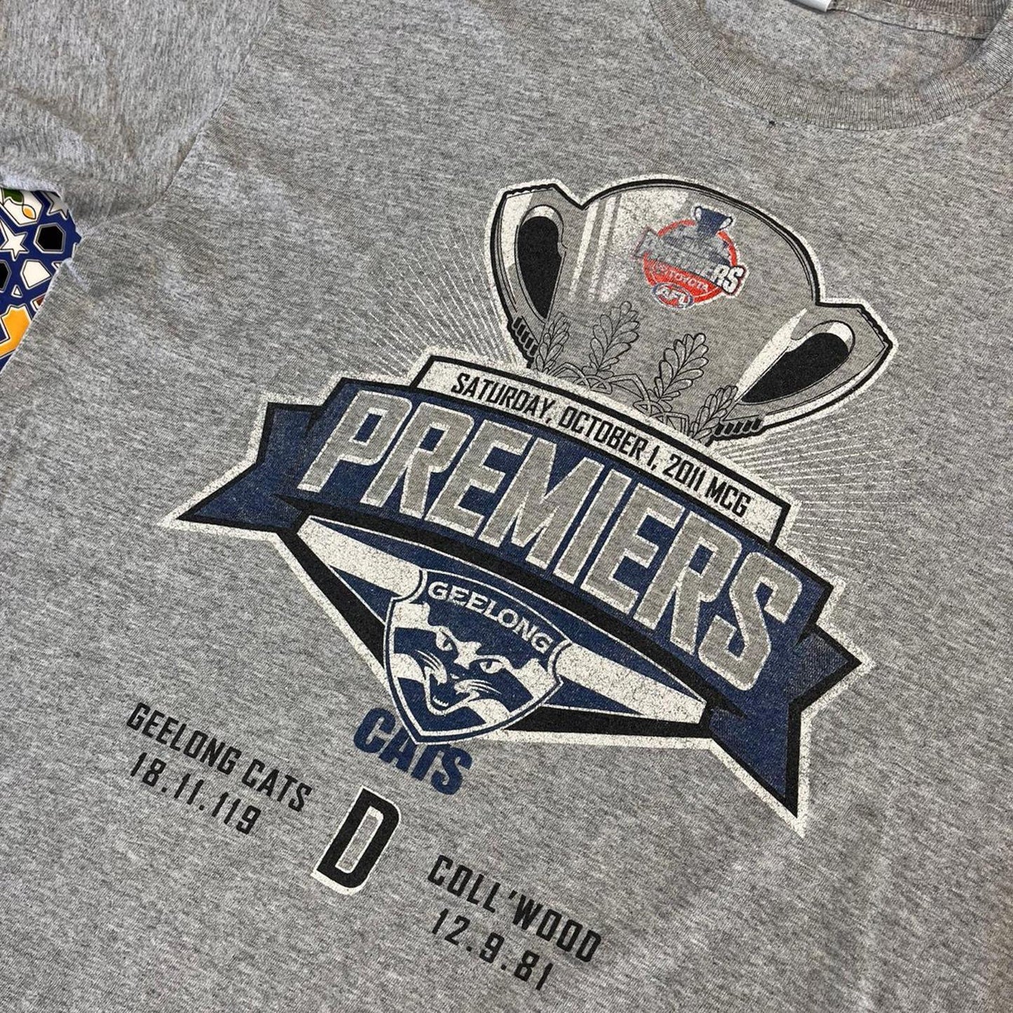 2011 Geelong premiership tshirt