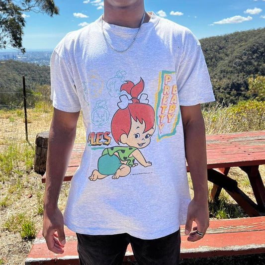 vintage Flintstones pebbles graphic tee