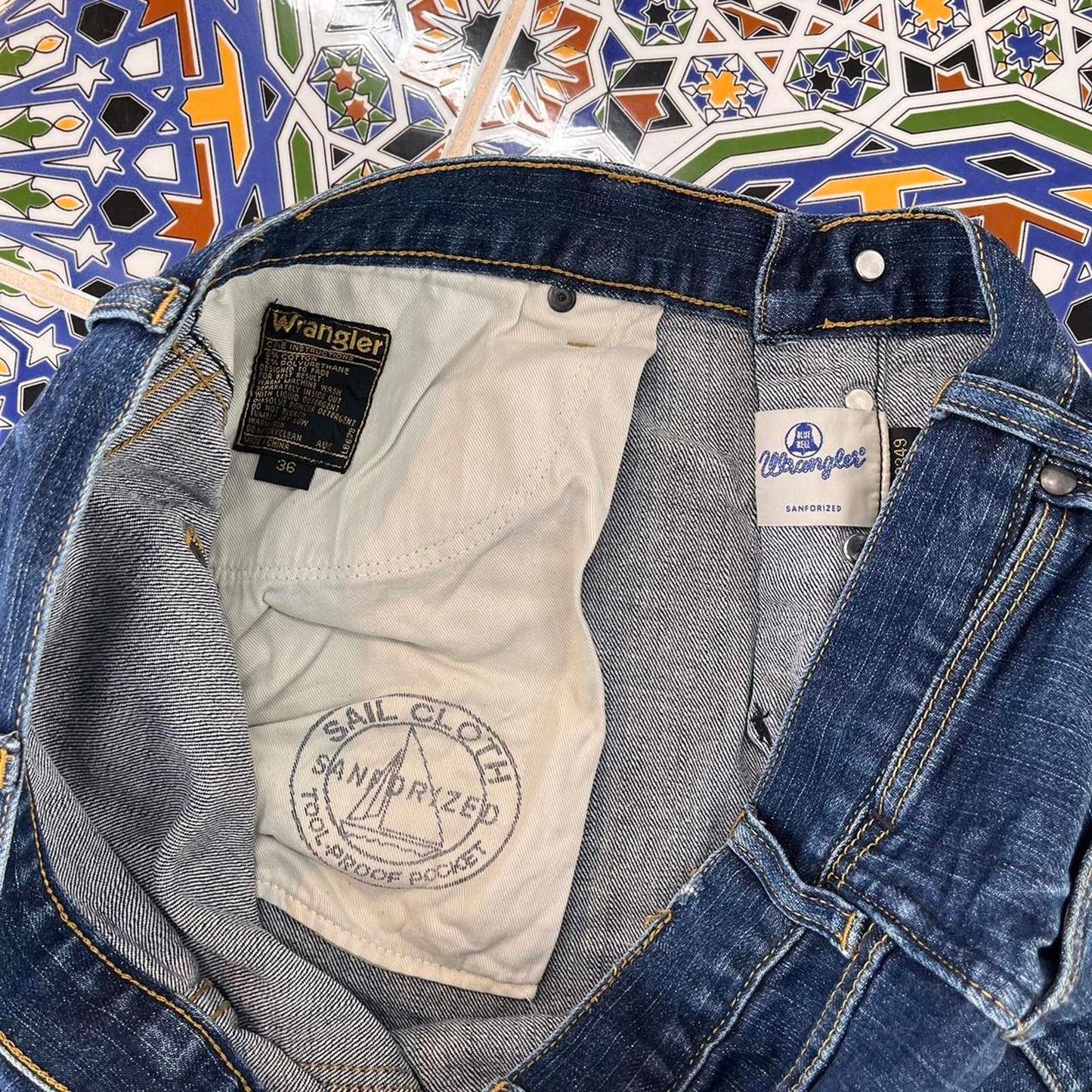 wrangler denim jeans