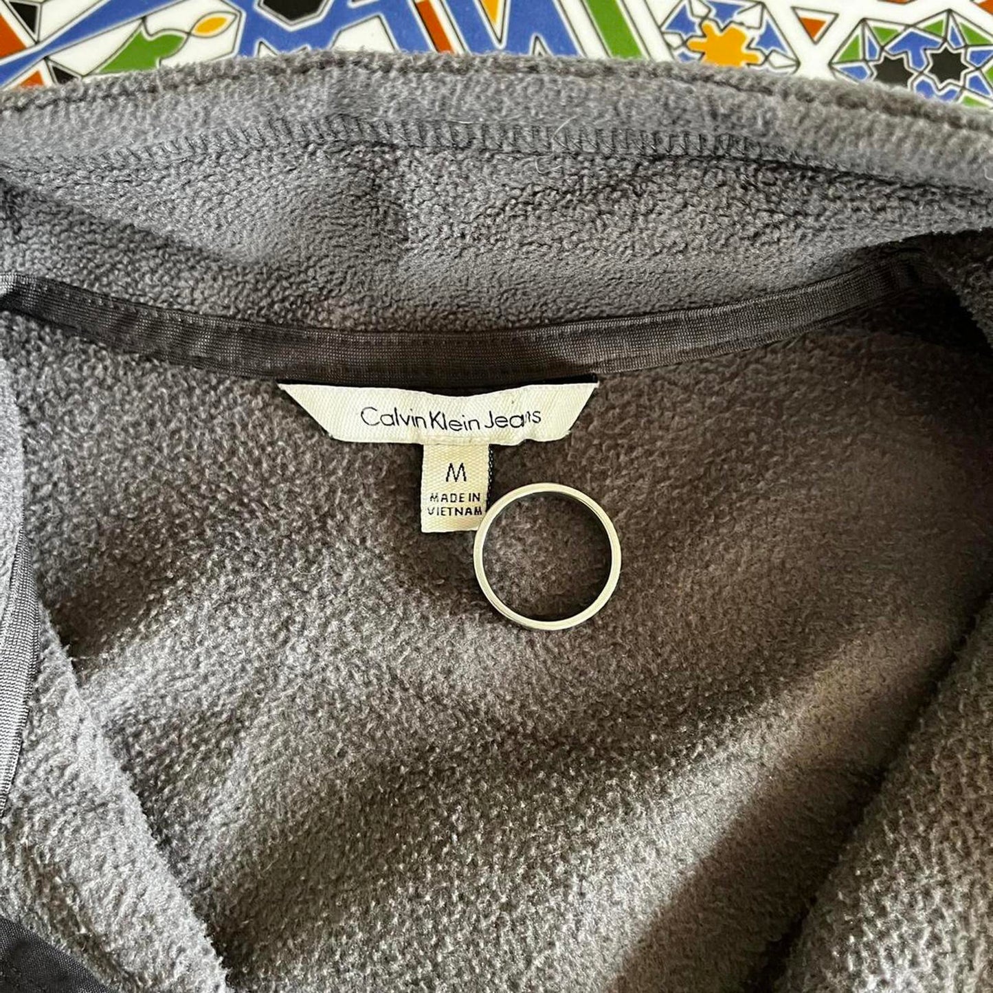 Calvin Klein fleece sweater jacket