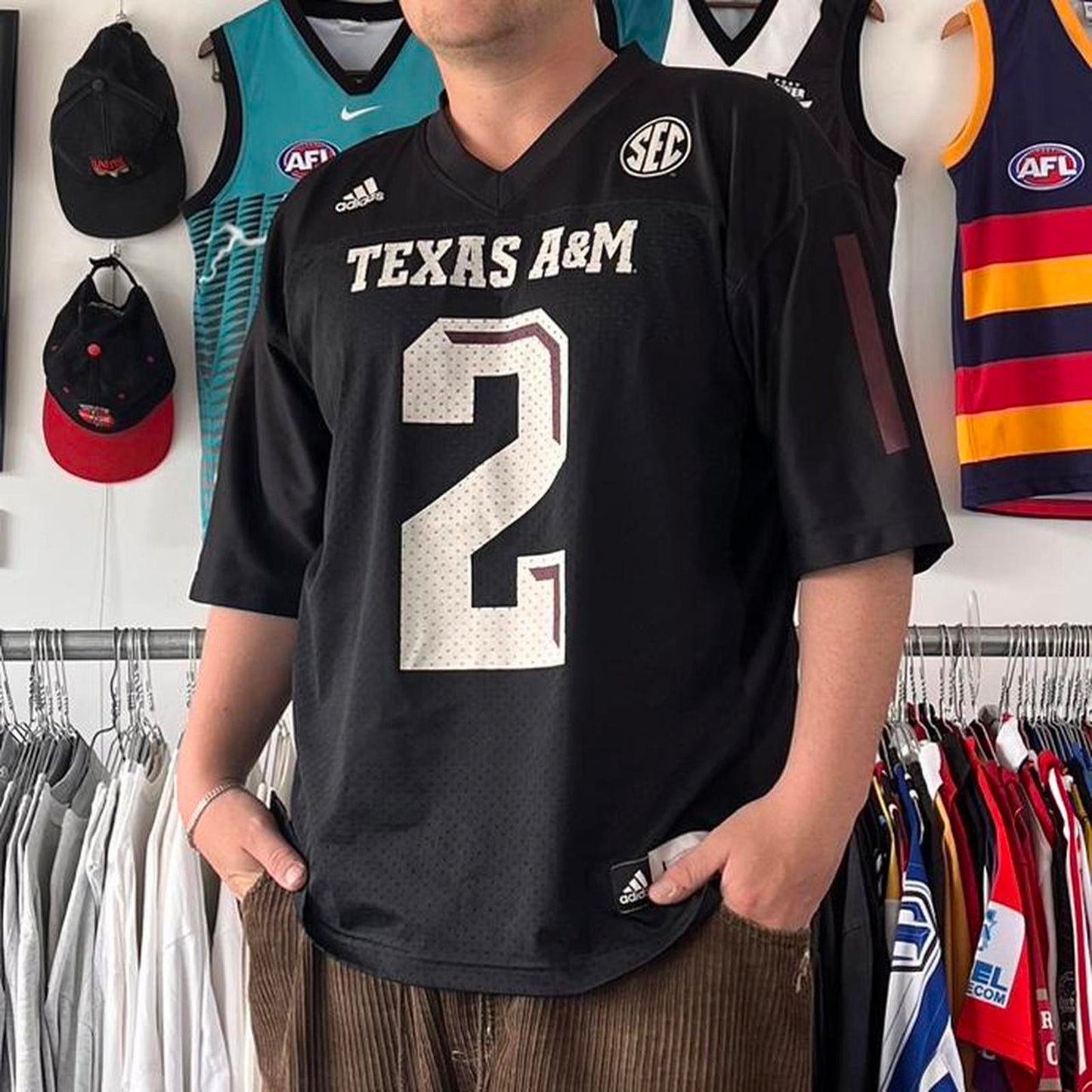 Adidas Texas a and m aggies football jersey