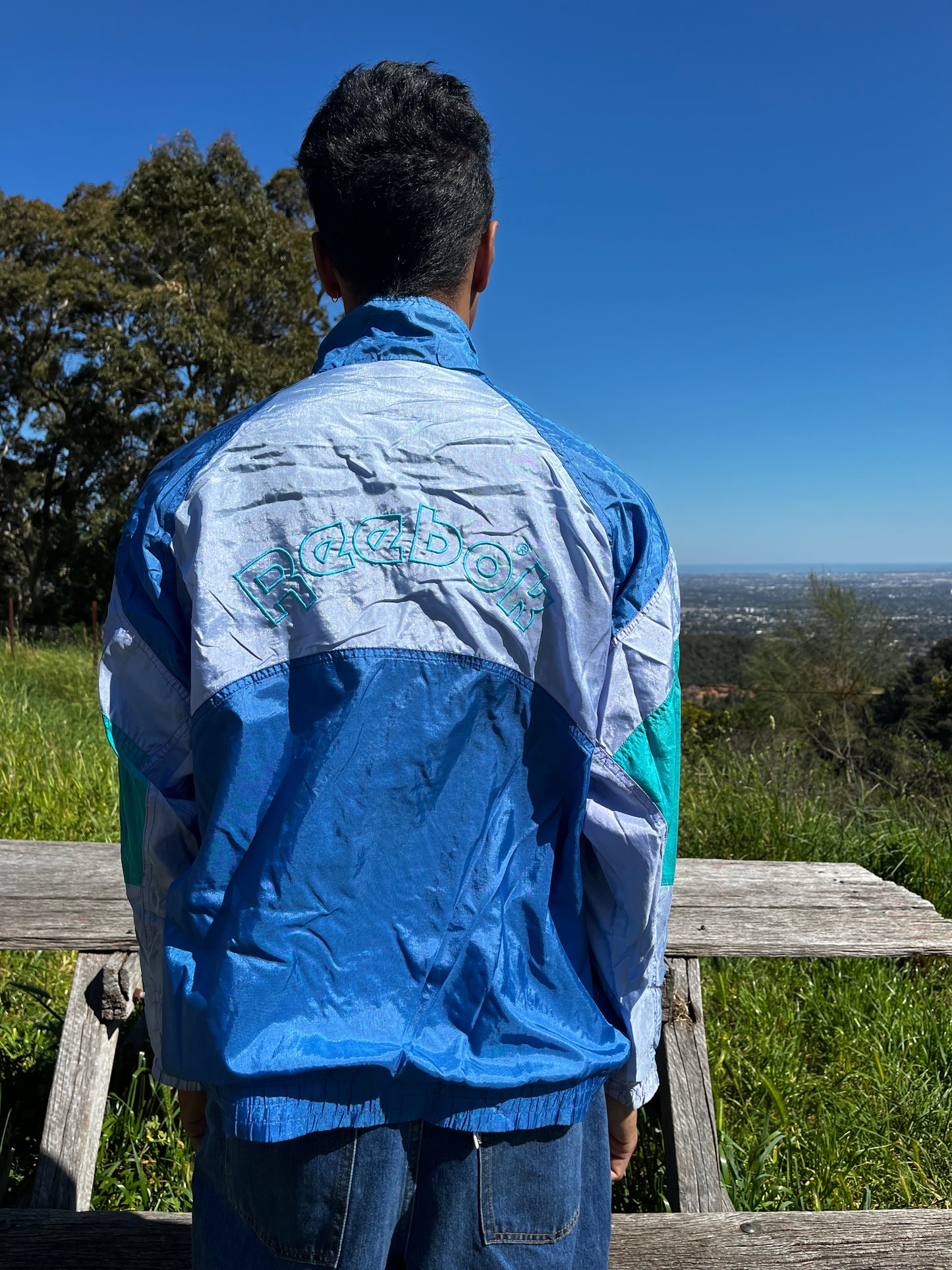 L Vintage Reebok windbreaker