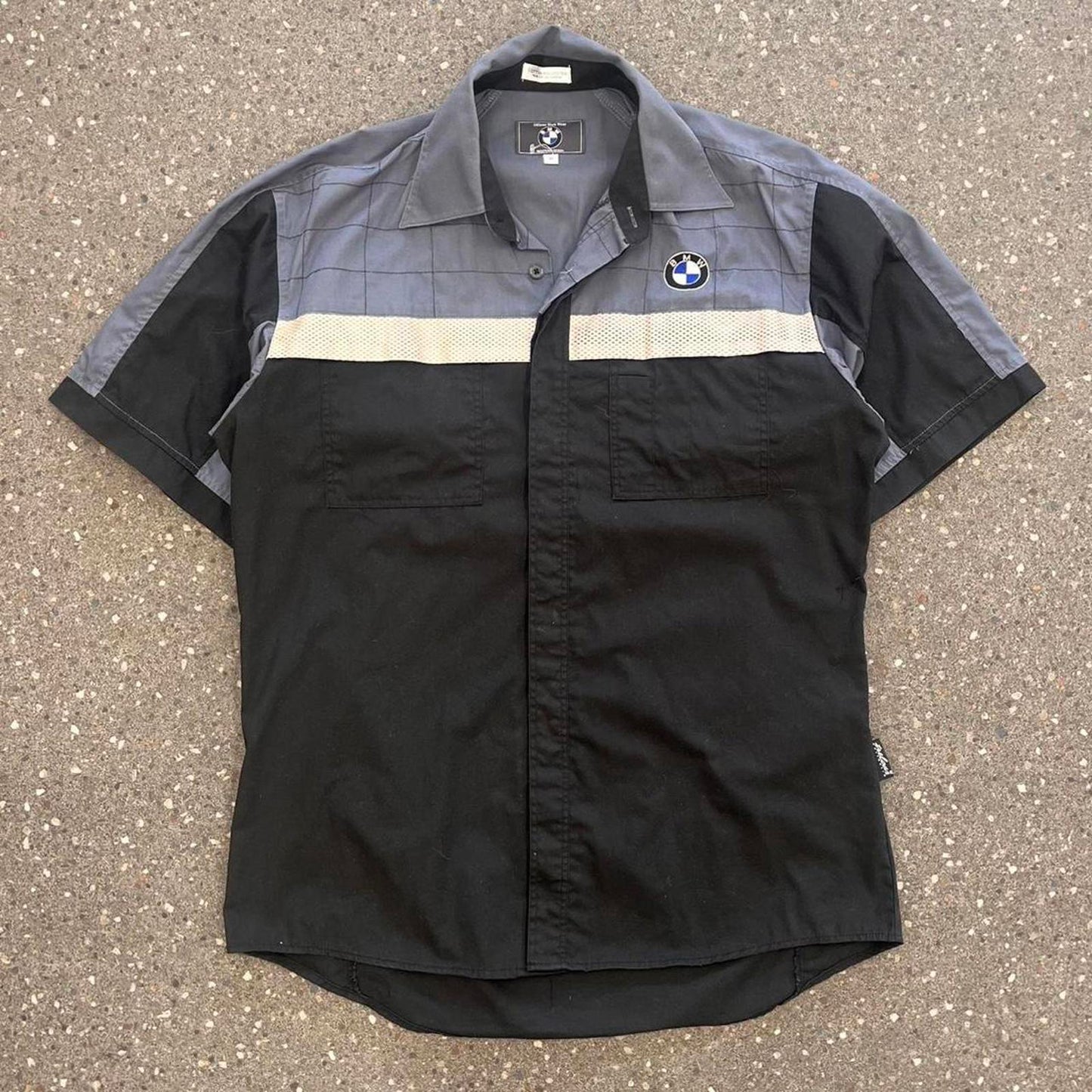 BMW short sleeved button up workshop shirt