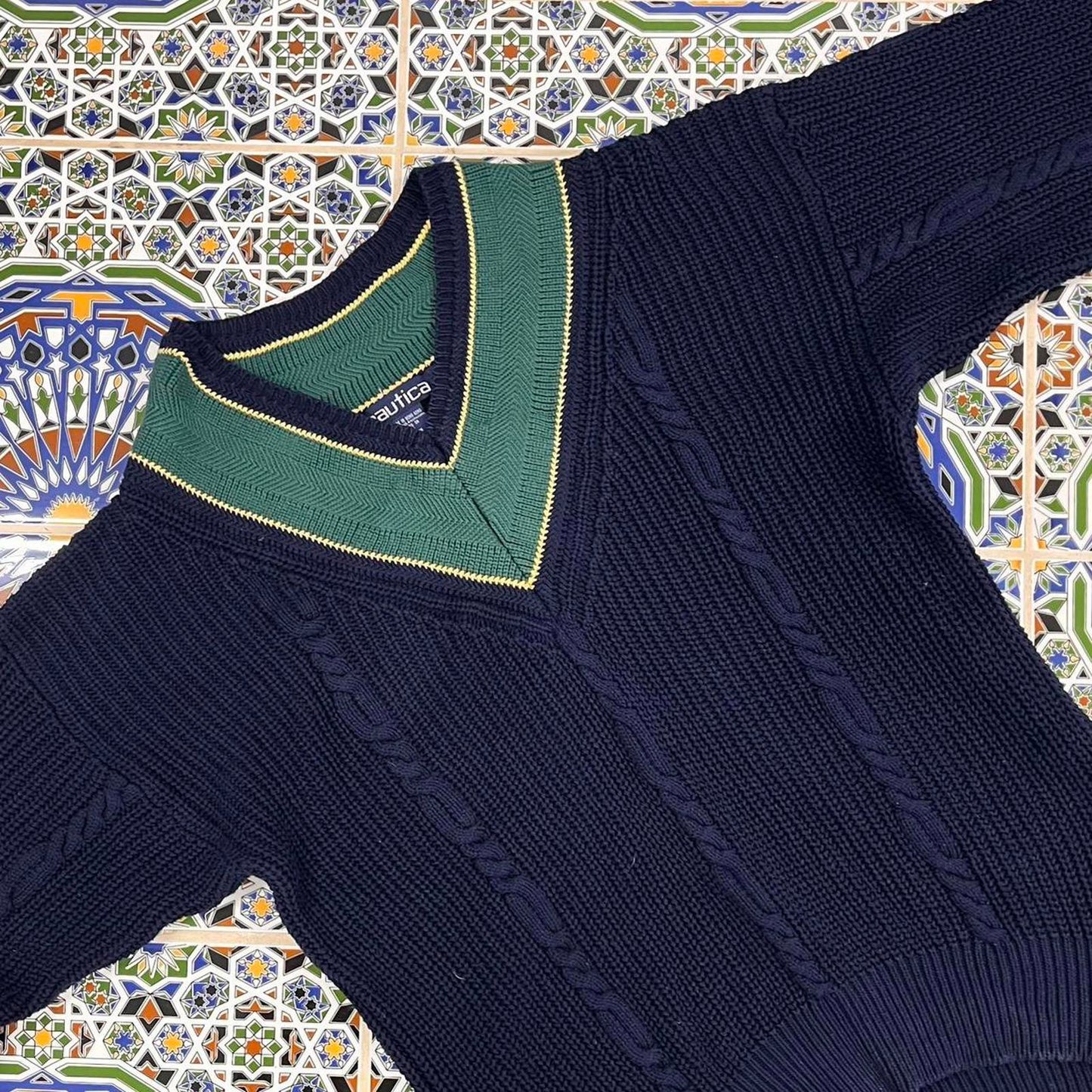 nautica cardigan sweatshirt