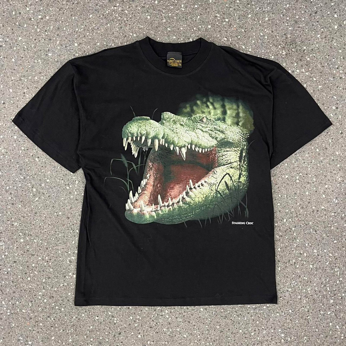 planet earth croc tshirt