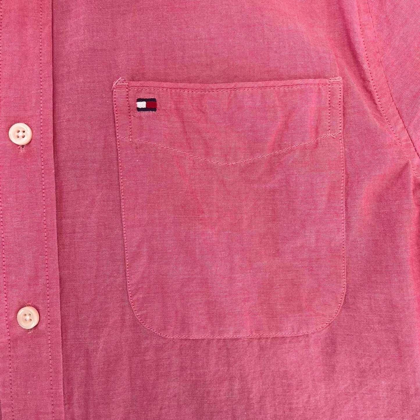 tommy hilfiger short sleeved button up shirt