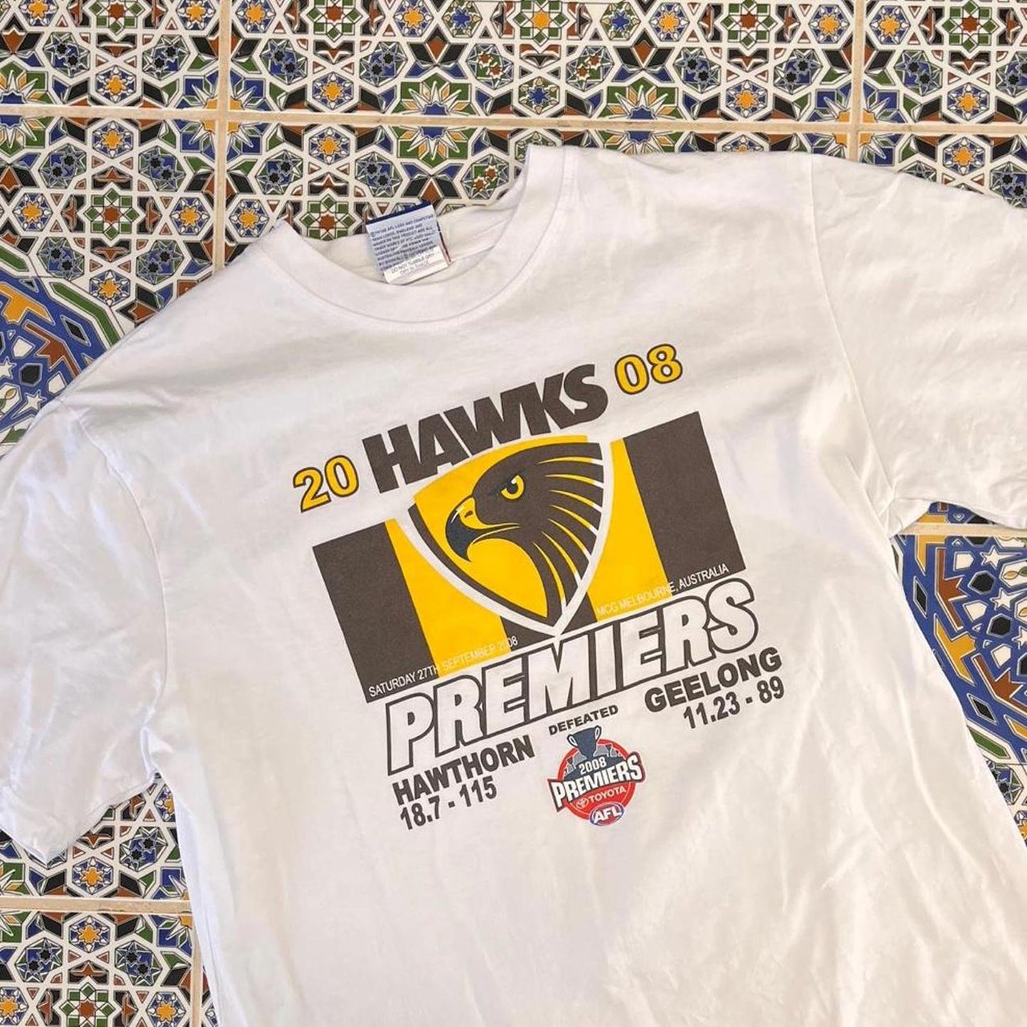 2008 hawthorn premiership tshirt