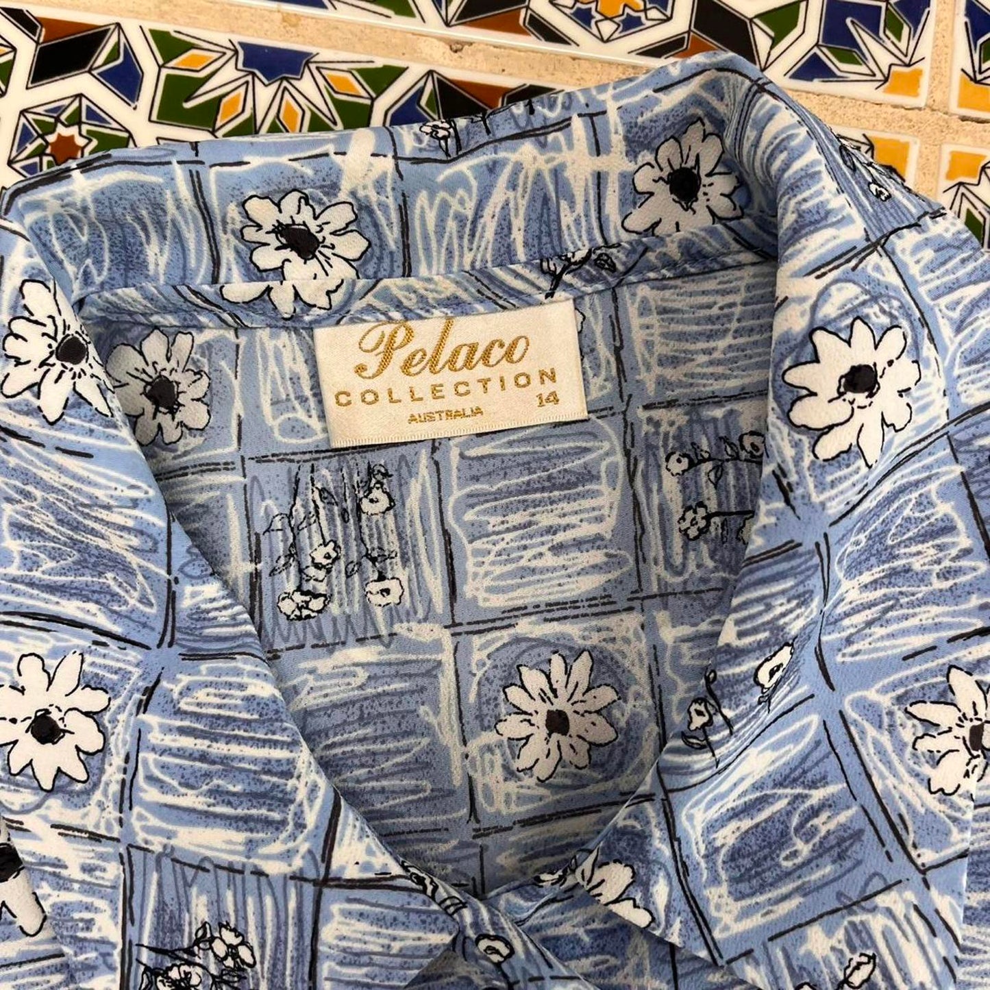 vintage pelaco collection short sleeved button up shirt