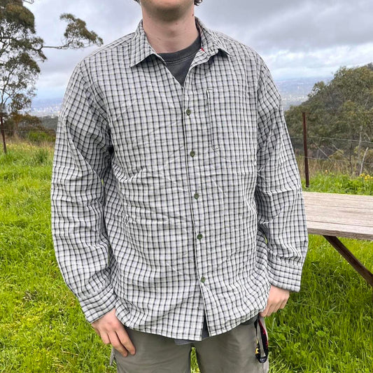 the north face button up