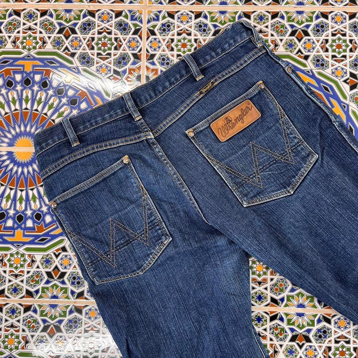 wrangler denim jeans