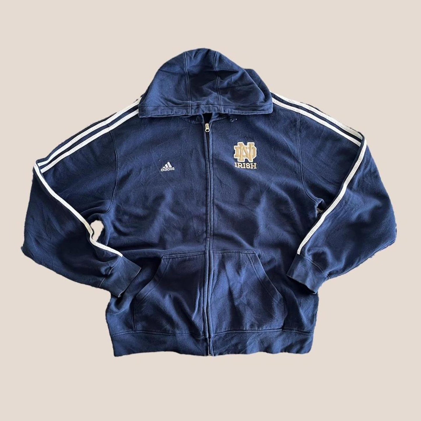 Adidas Notre Dame hoodie.