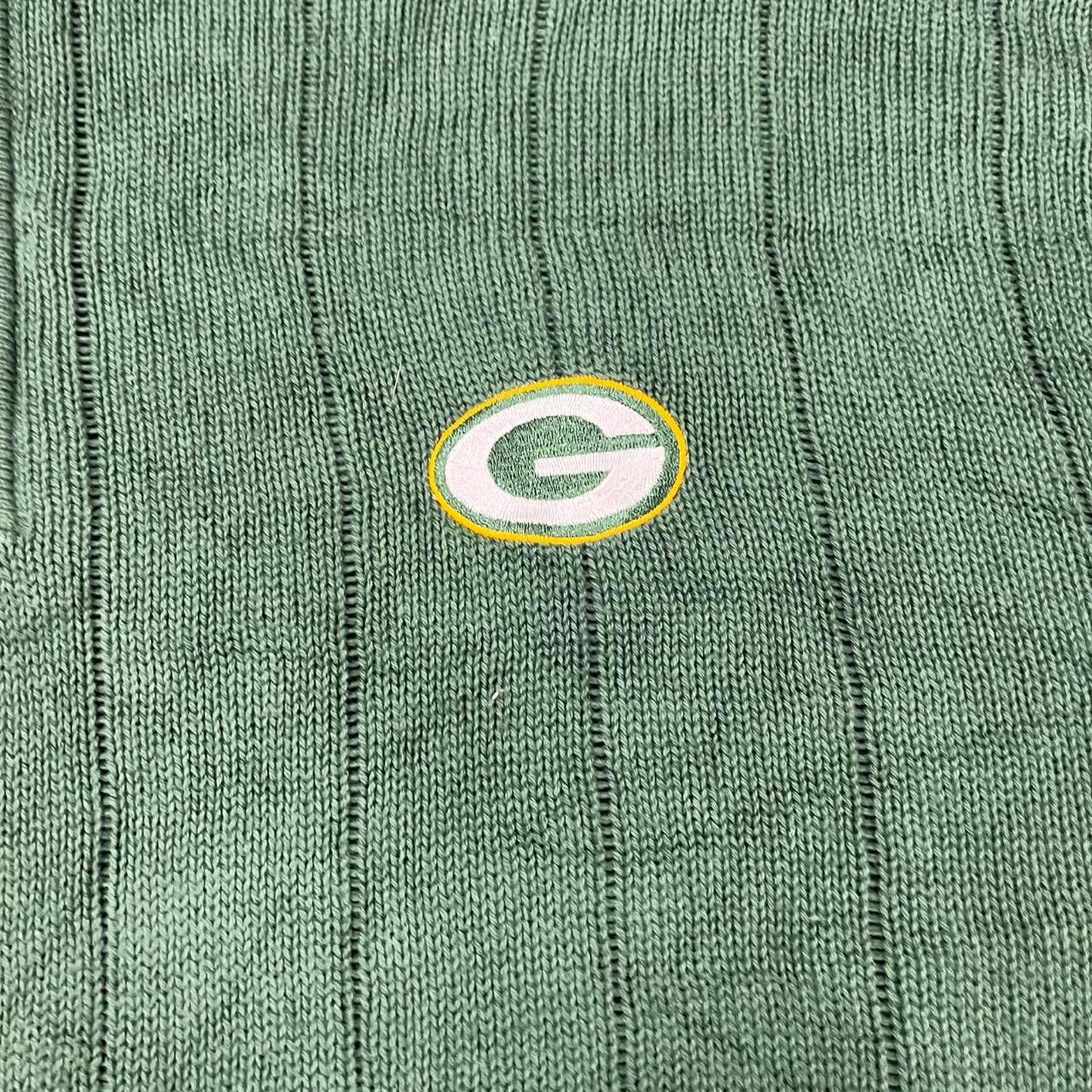 green bay packers cardigan quarter zip jumper