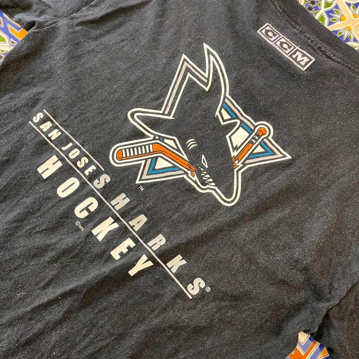 San Jose sharks long sleeve tee
