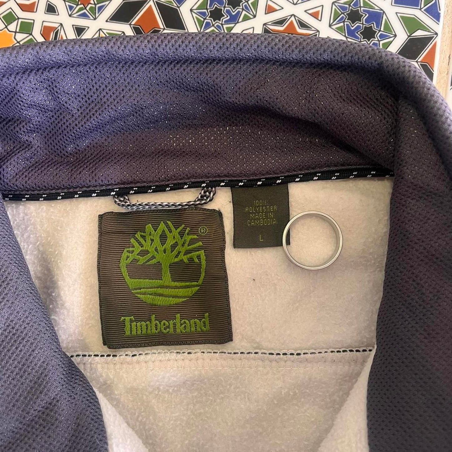 2000s timberland fleece sweater jacket