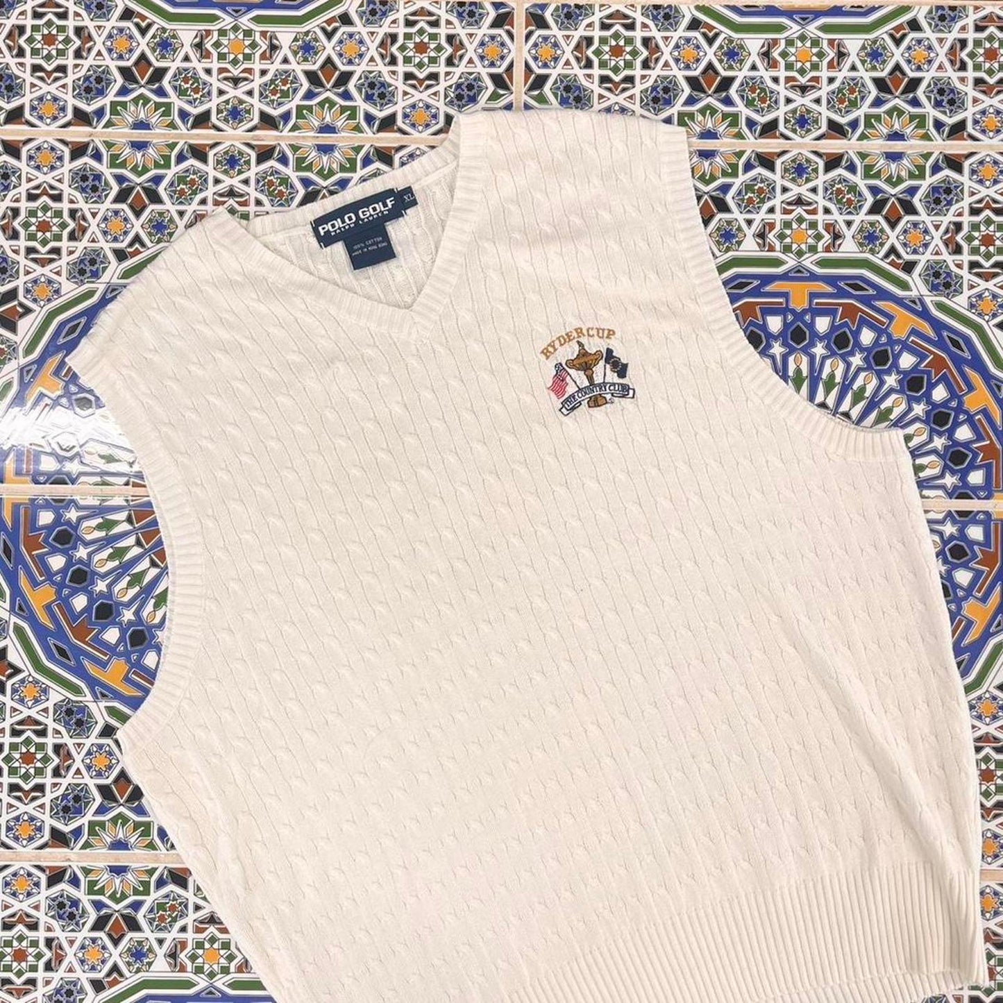 1999 Ryder cup Ralph Lauren cardigan vest