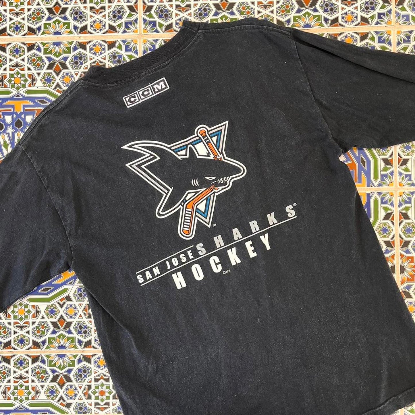 San Jose sharks long sleeve tee