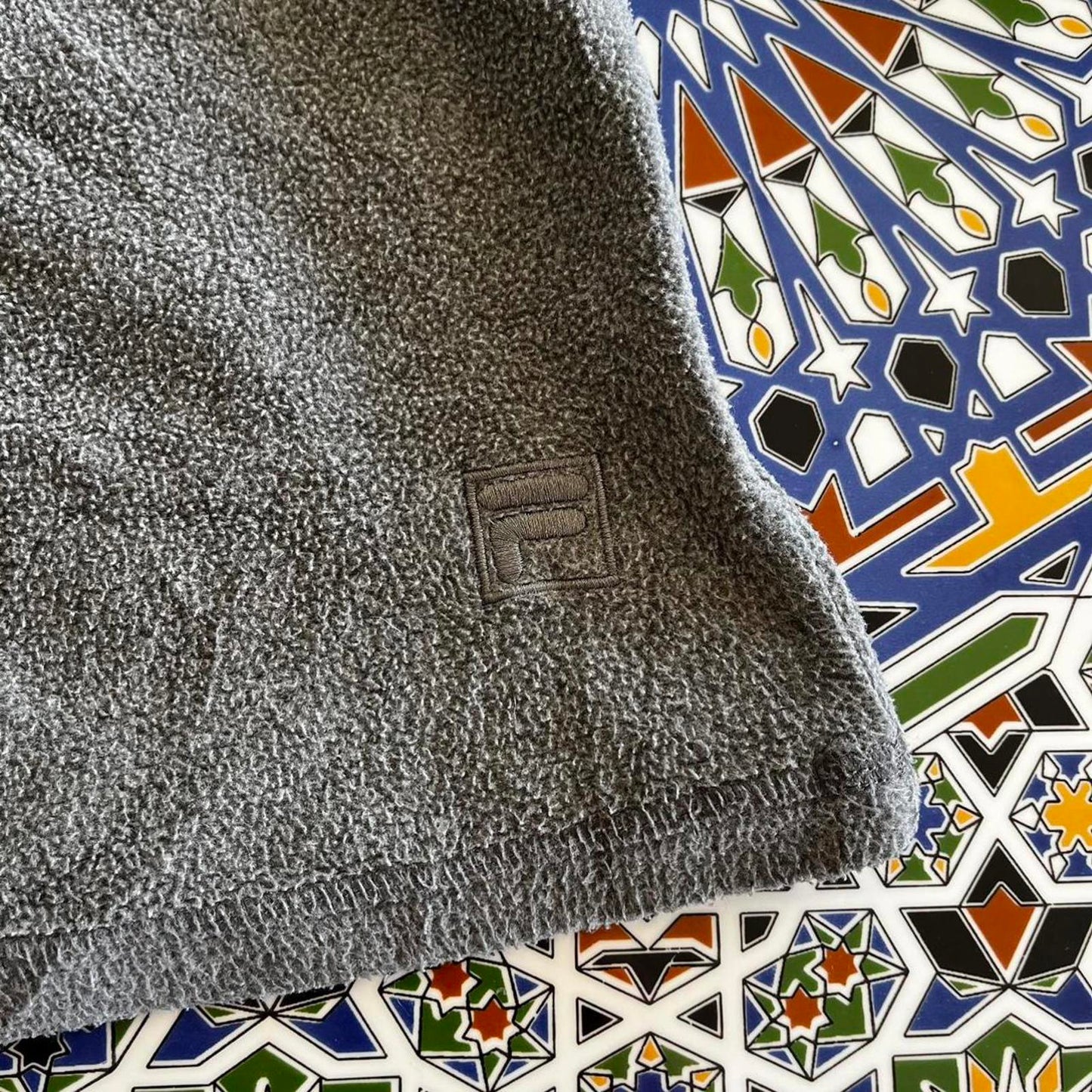 vintage fila 1/4 zip fleece sweatshirt