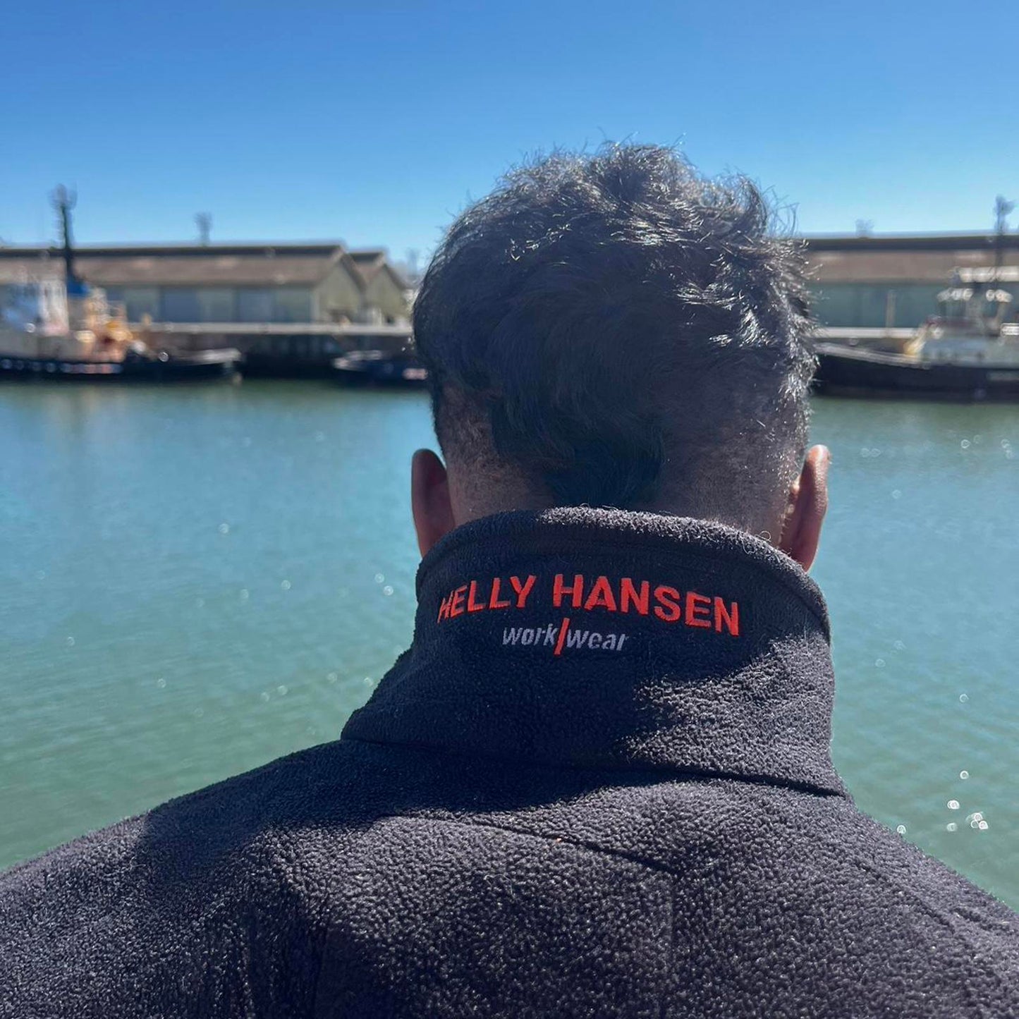 Helly Hansen workwear fleece sweater jacket