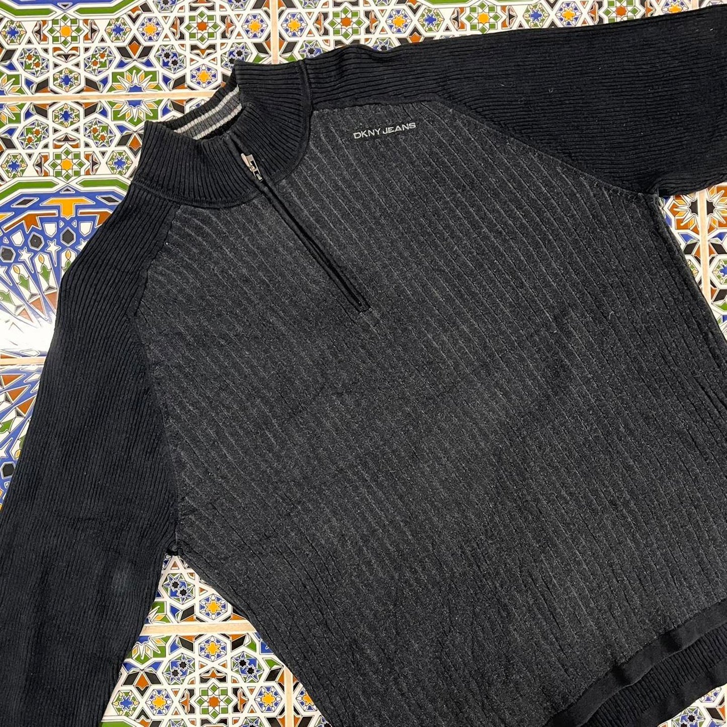 DKNY Jeans cardigan quater zip jumper