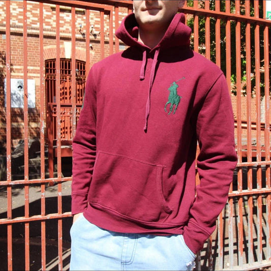 Vintage maroon Ralph Lauren hoodie