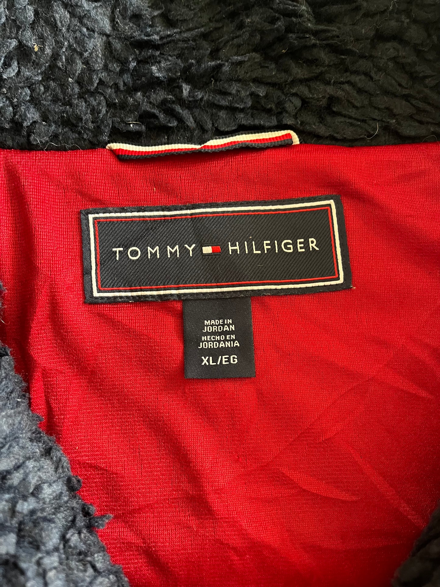 XL Tommy Hilfiger fleece sweater jacket