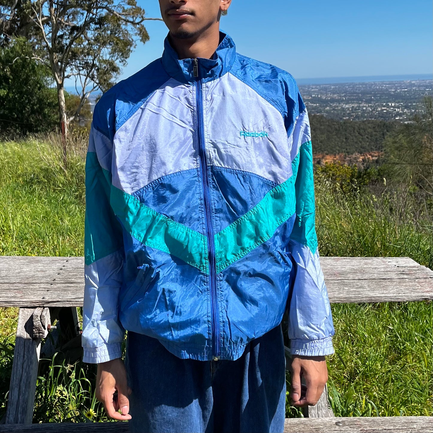 L Vintage Reebok windbreaker