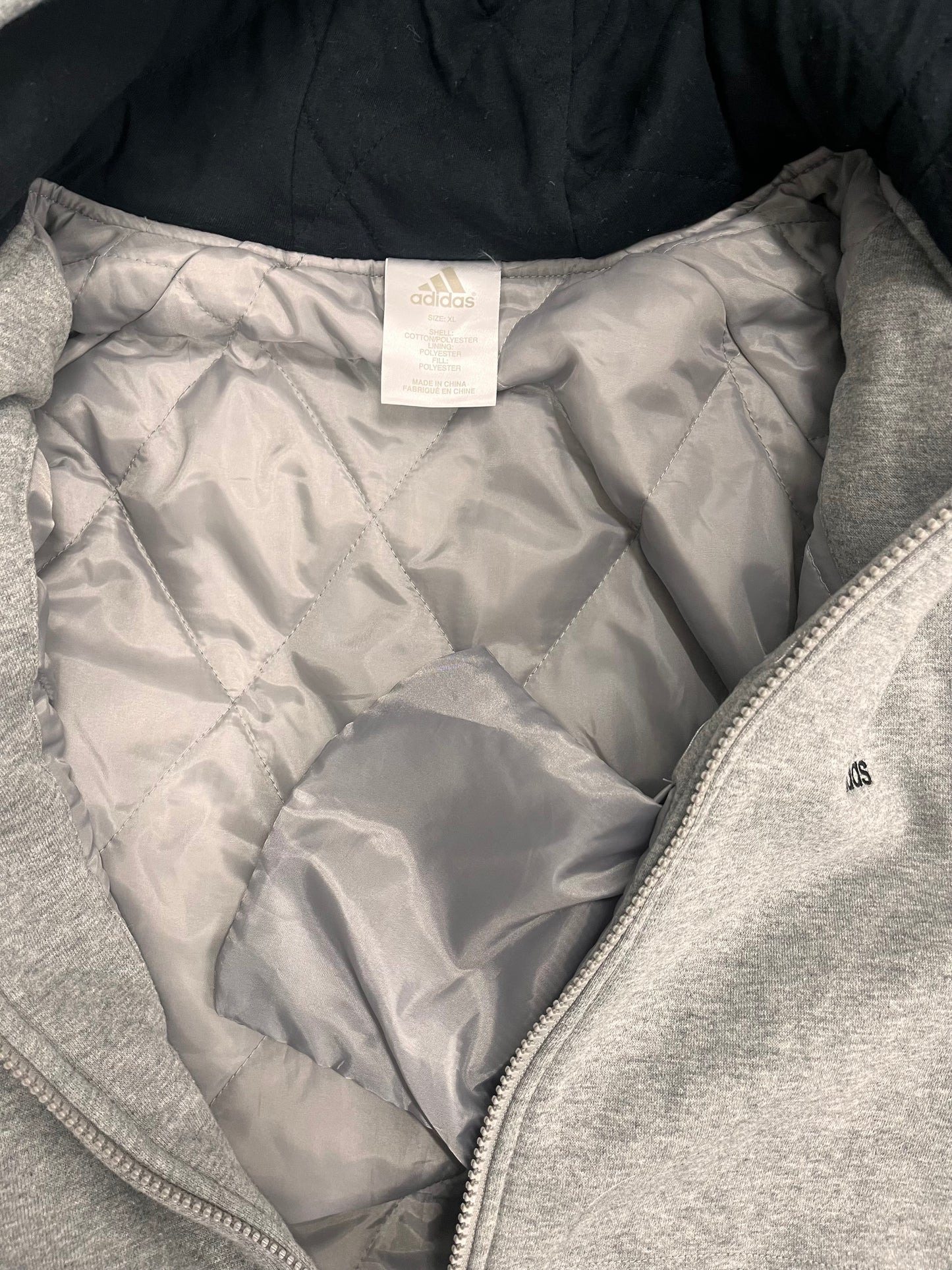 XL adidas bomber jacket hoodie