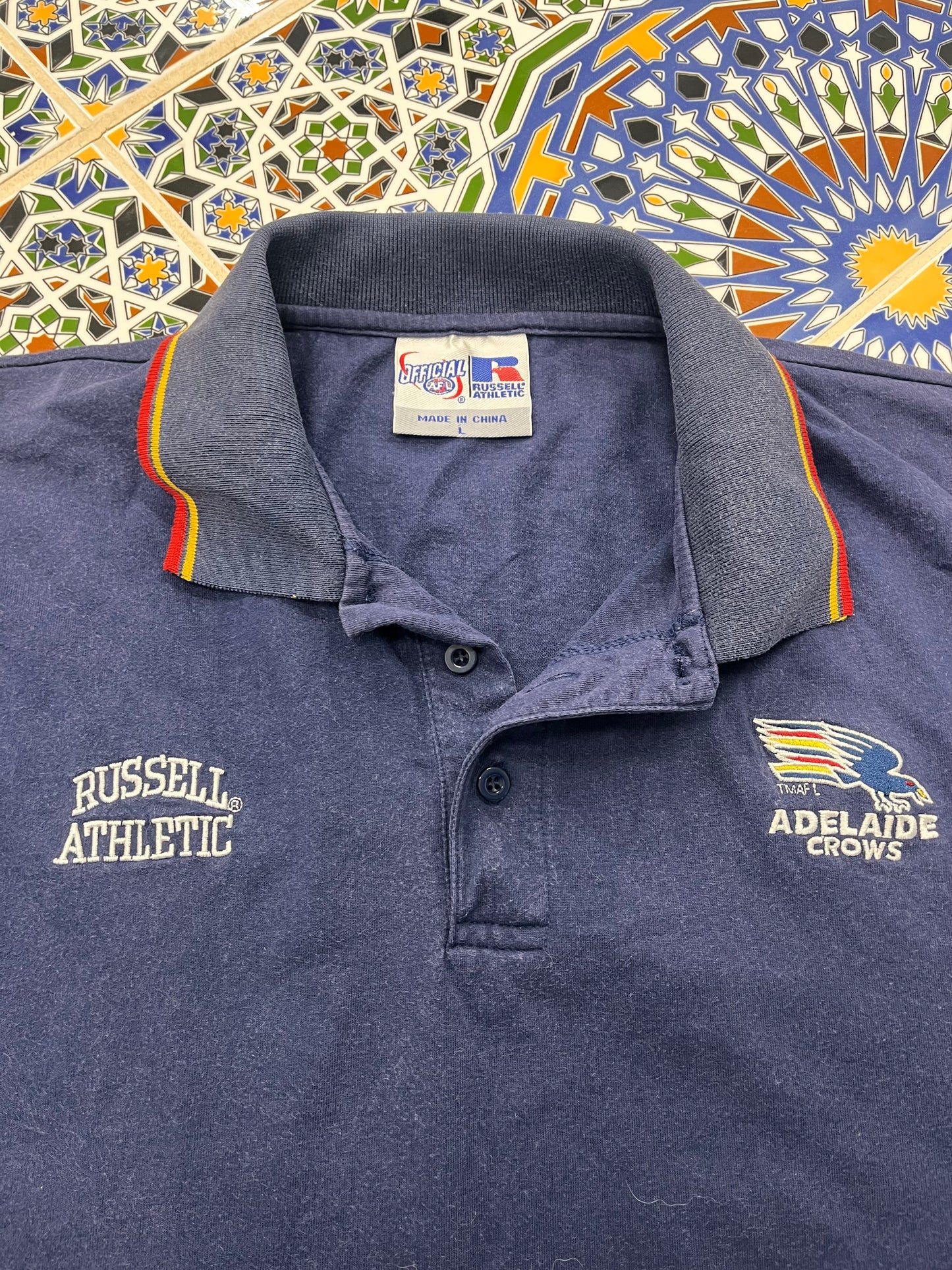 L Russell athletic Adelaide crows polo