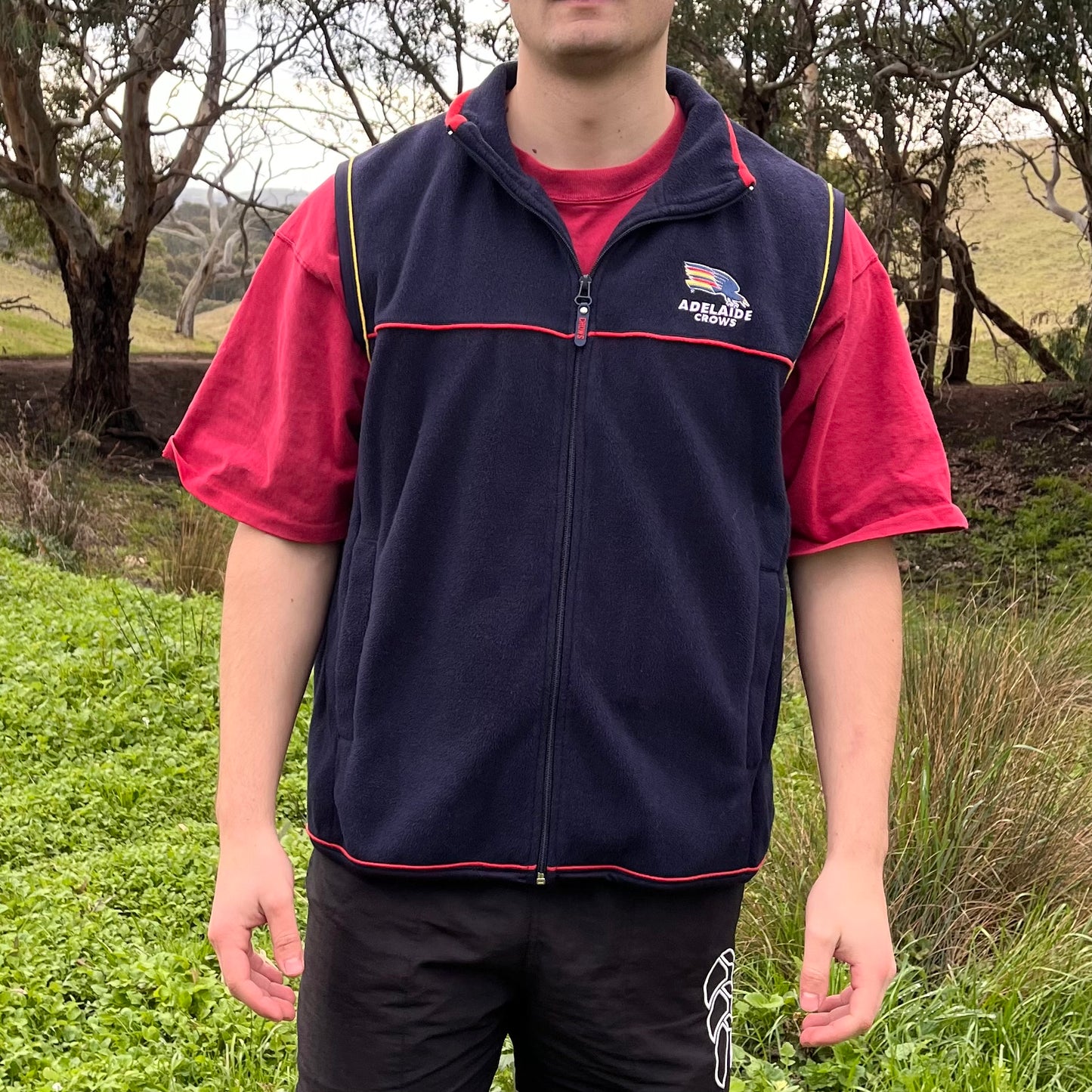 XL Adelaide crows fleece vest