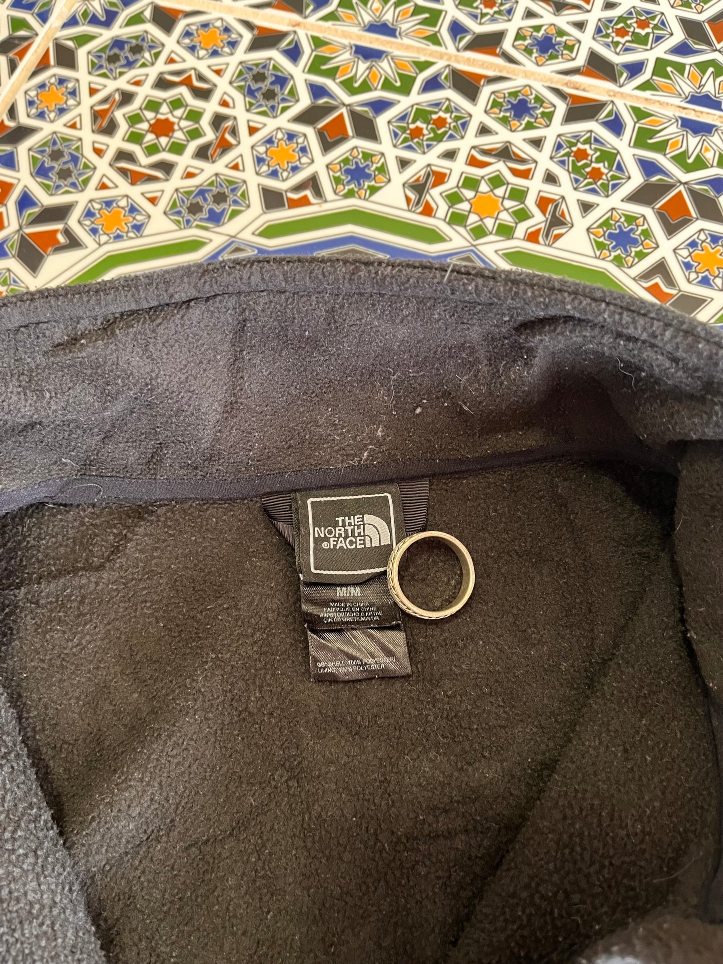 M the north face fleece sweater jacket