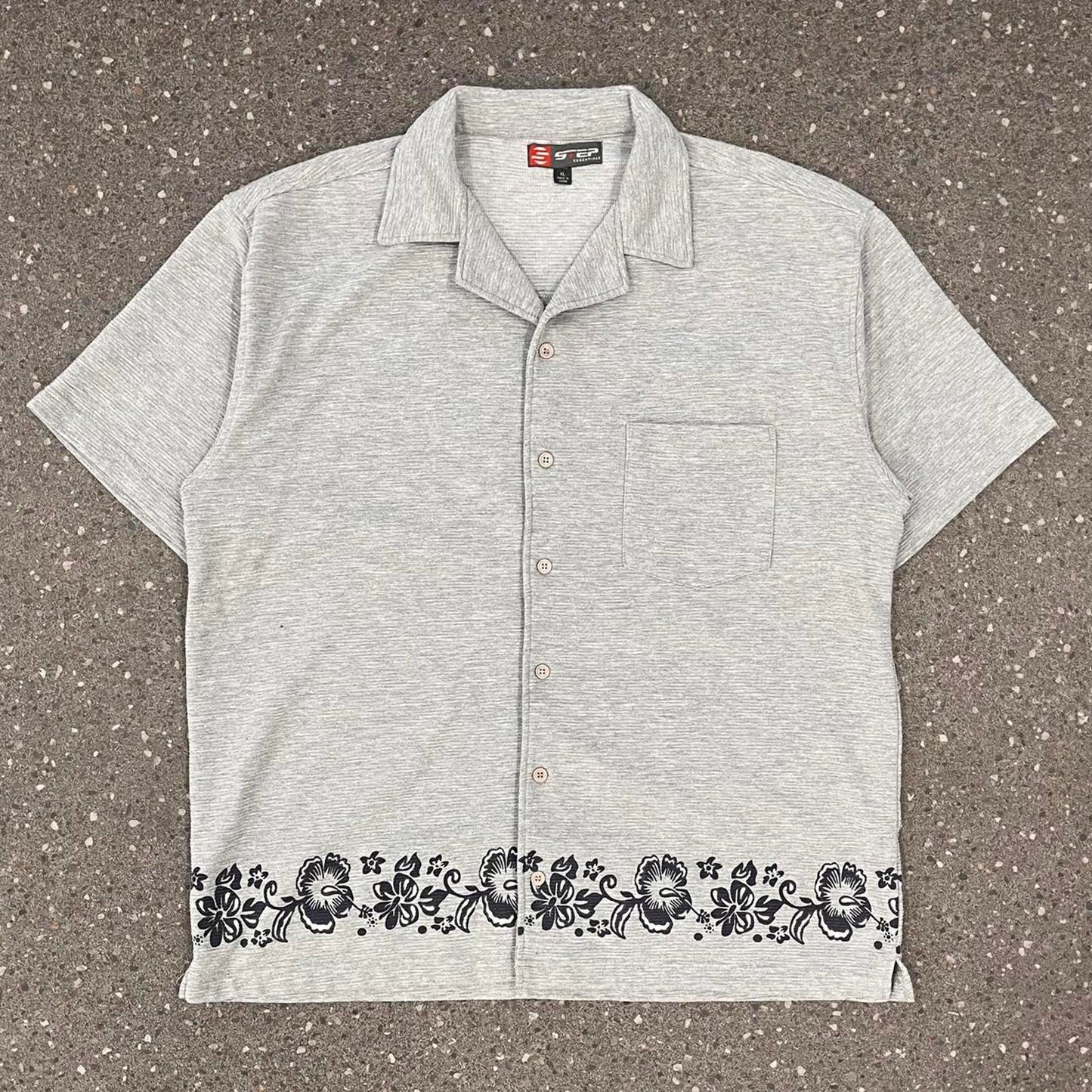 step essentials hawaiian short sleeved button up shirt