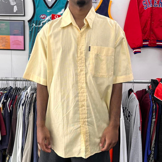 guess short sleeved button up shirt
