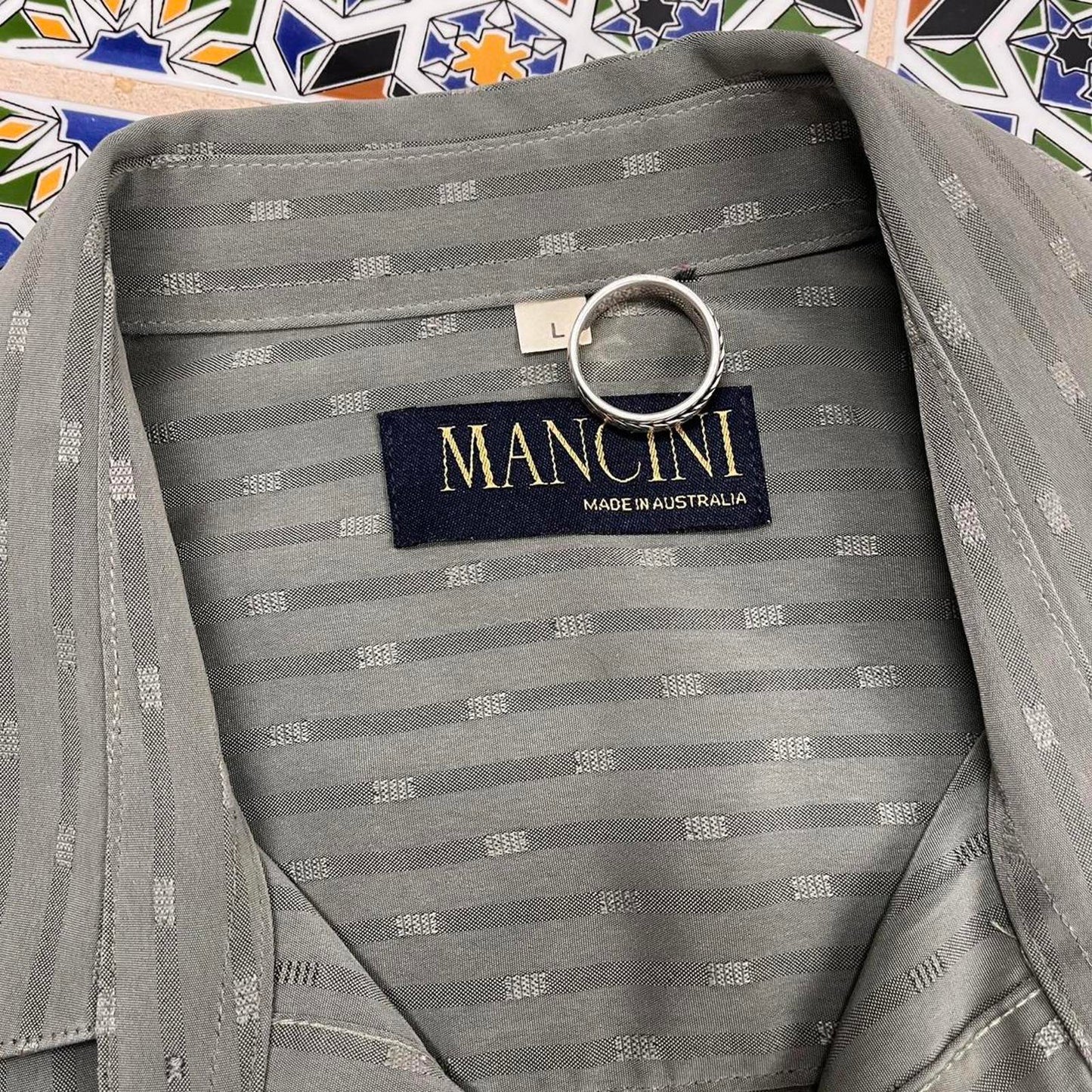 mancini short sleeved button up shirt