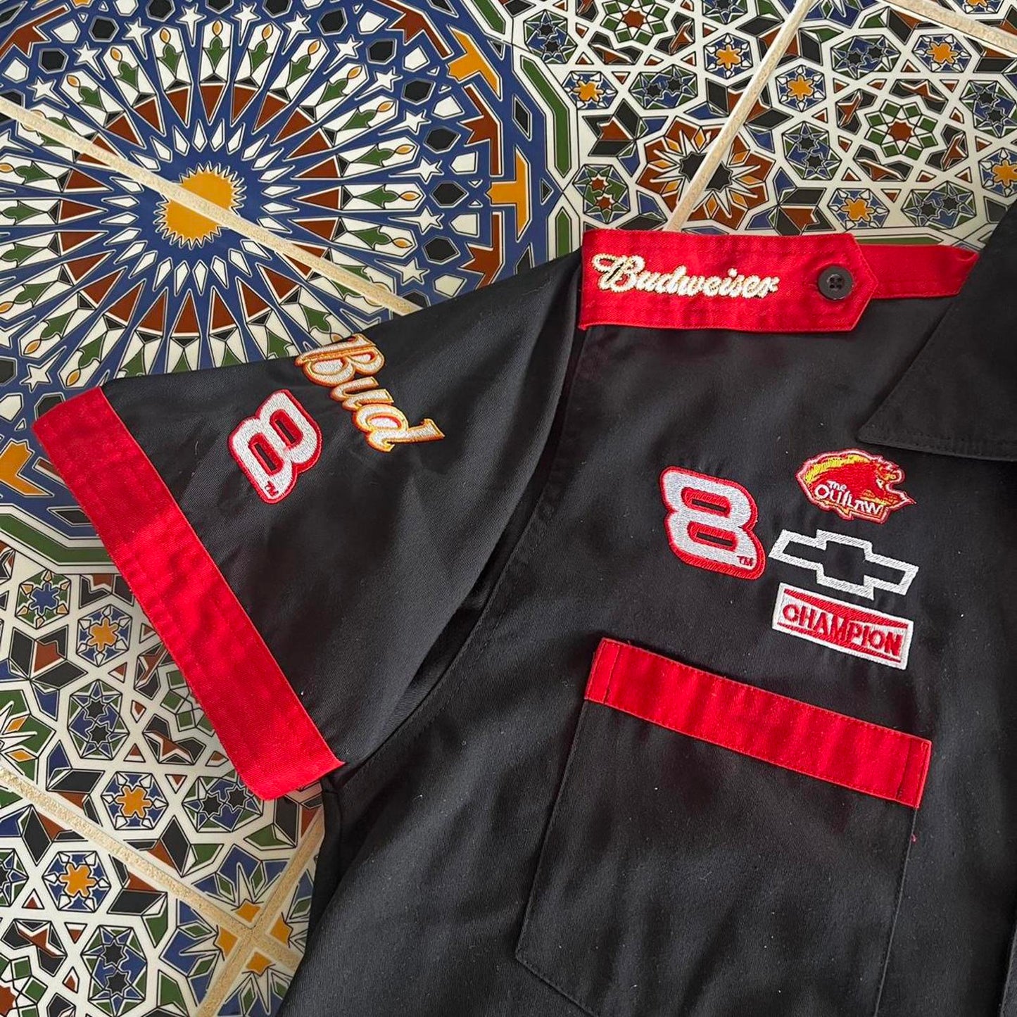 Dale Earnhardt jr Winston cup button up