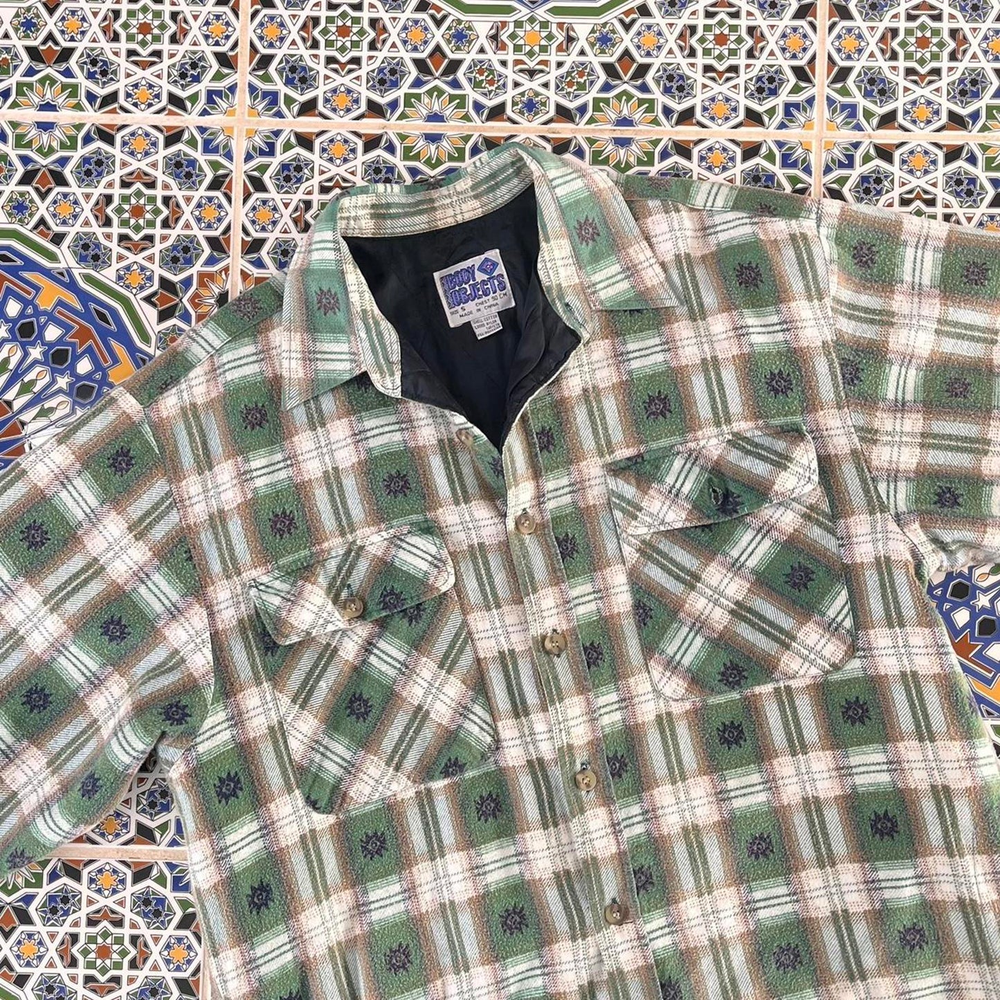 Body objects surf flannel button up
