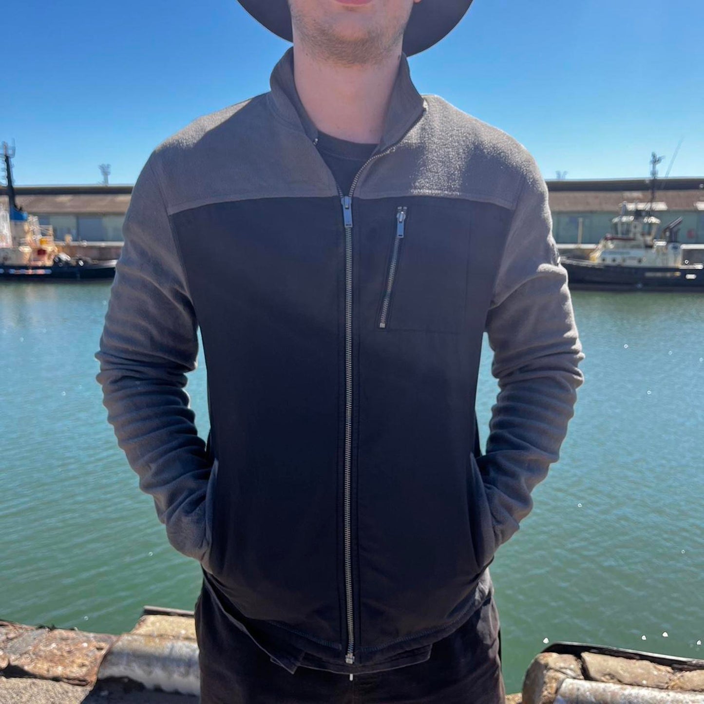 Calvin Klein fleece sweater jacket