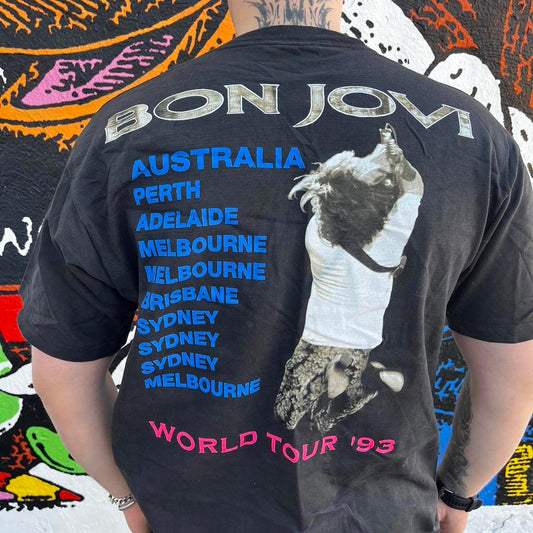 1993 bon jovi Australia world tour tee