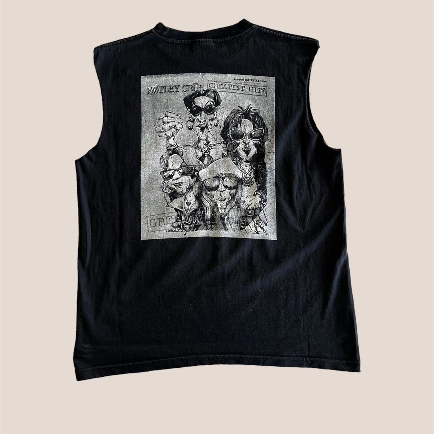 2005 red, white and crue Motley crue sleeveless tee