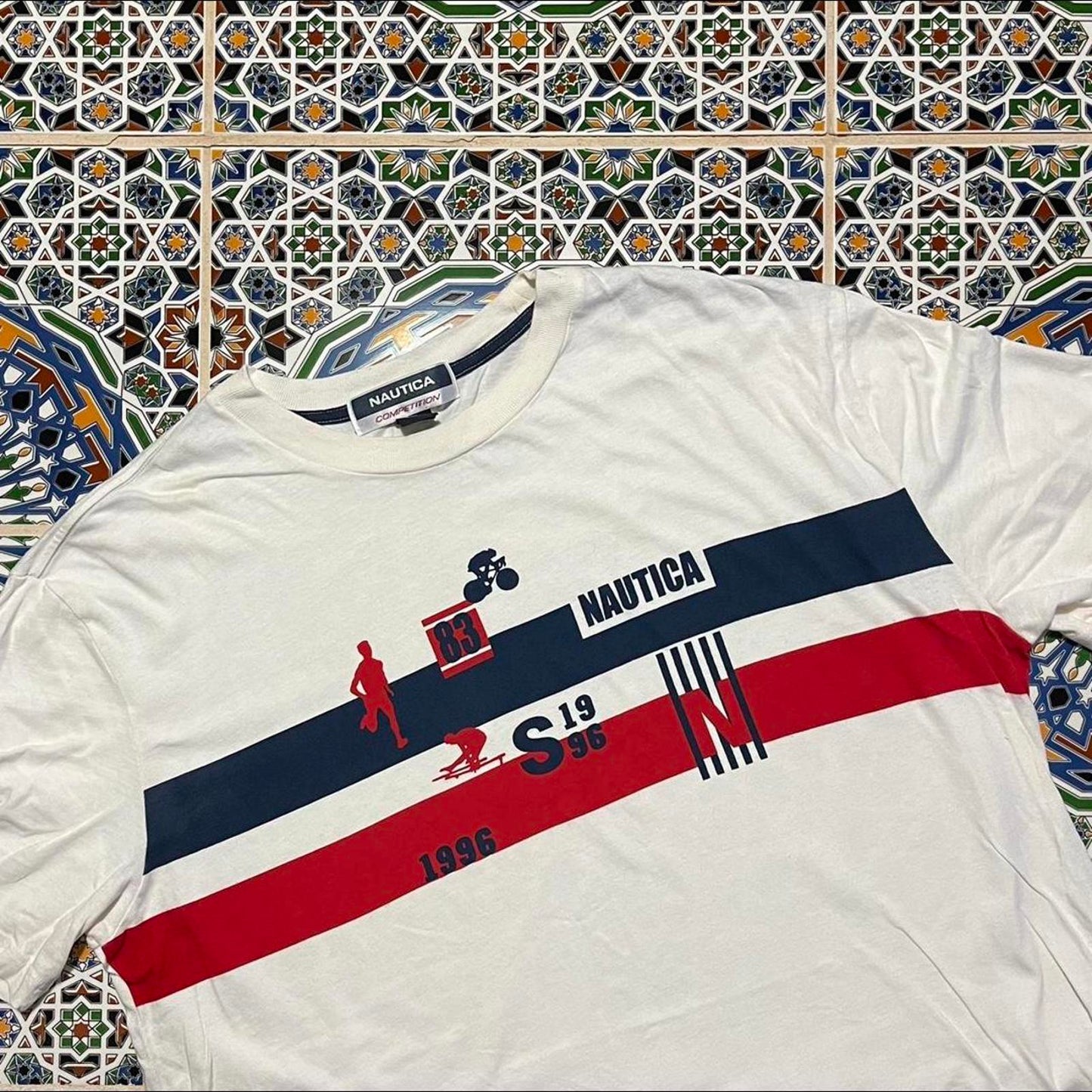 Nautica competition Olympic themed tee