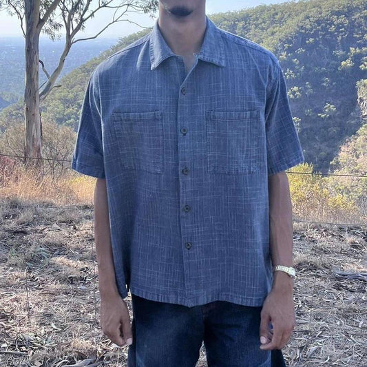 vintage short sleeved button up shirt