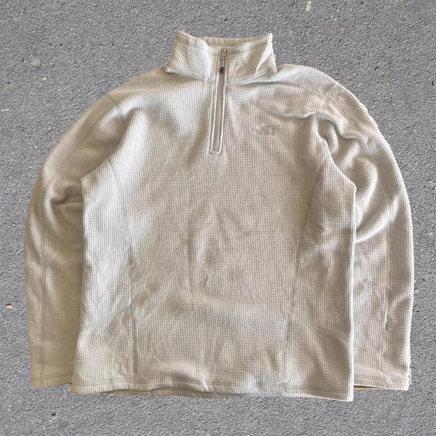 the north face fleece 1/4 zip up jumper