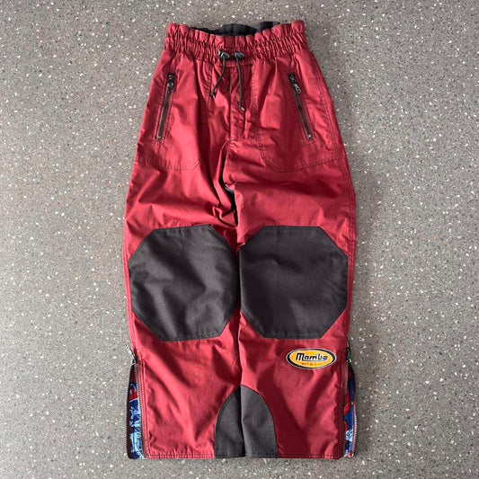 mambo white goods ski pants