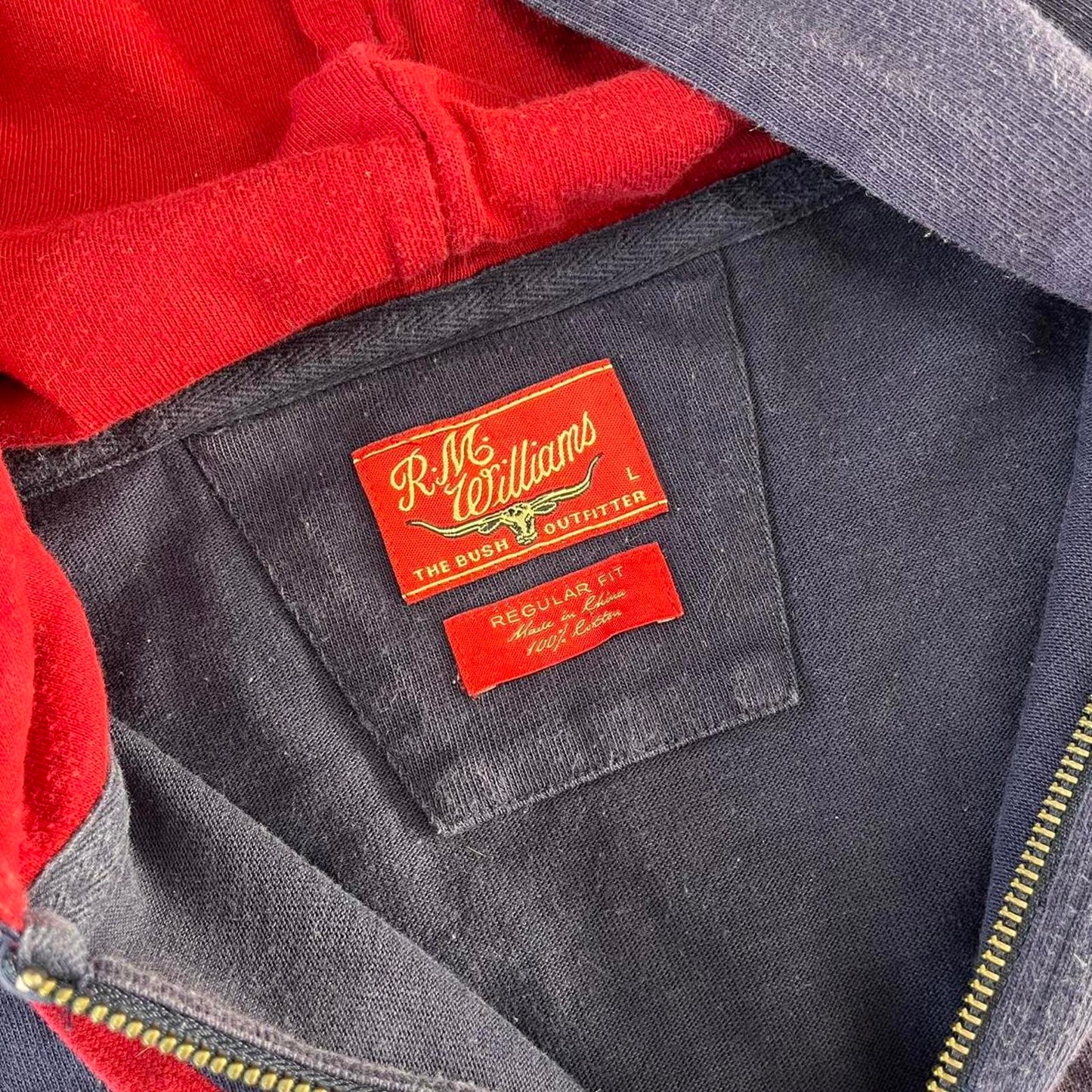 RM Williams zip up hoodie