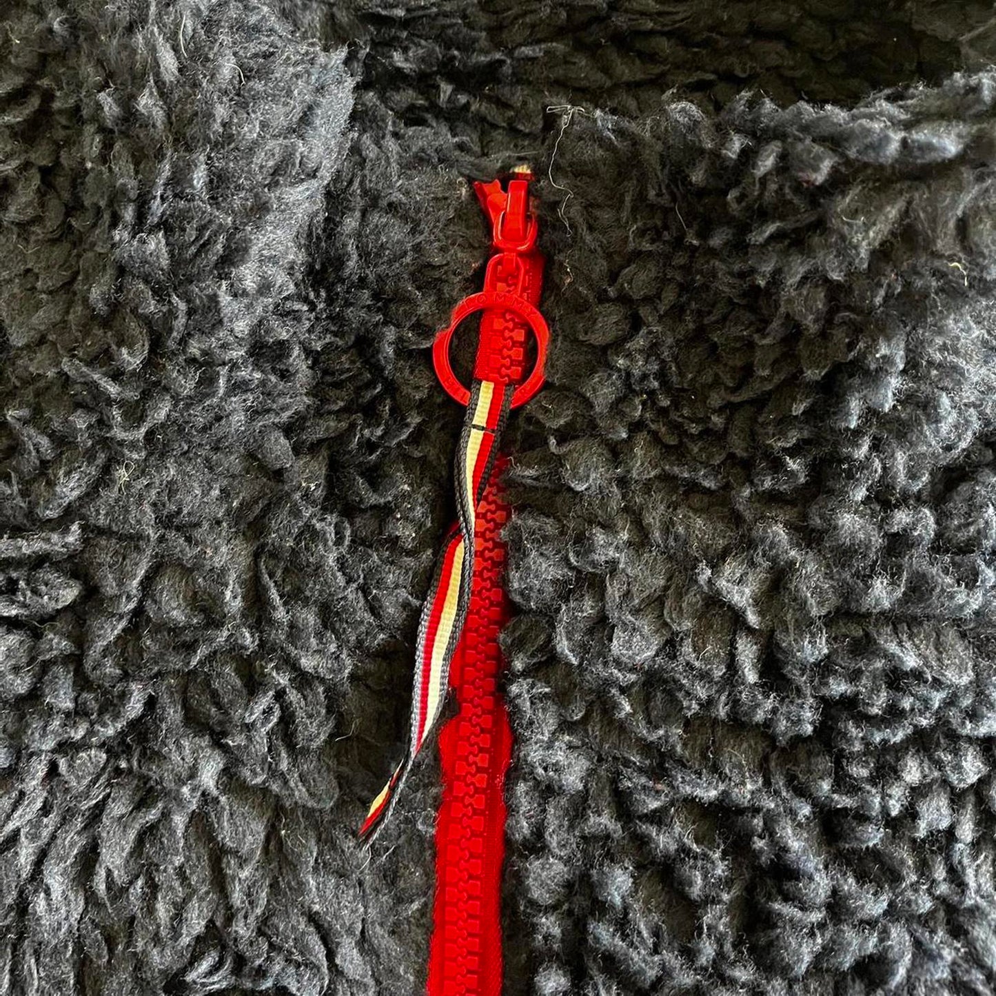 fluffy fleece tommy hilfiger sweater jacket