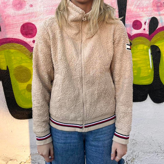 Women's tommy hilfiger fleece sweater jacket