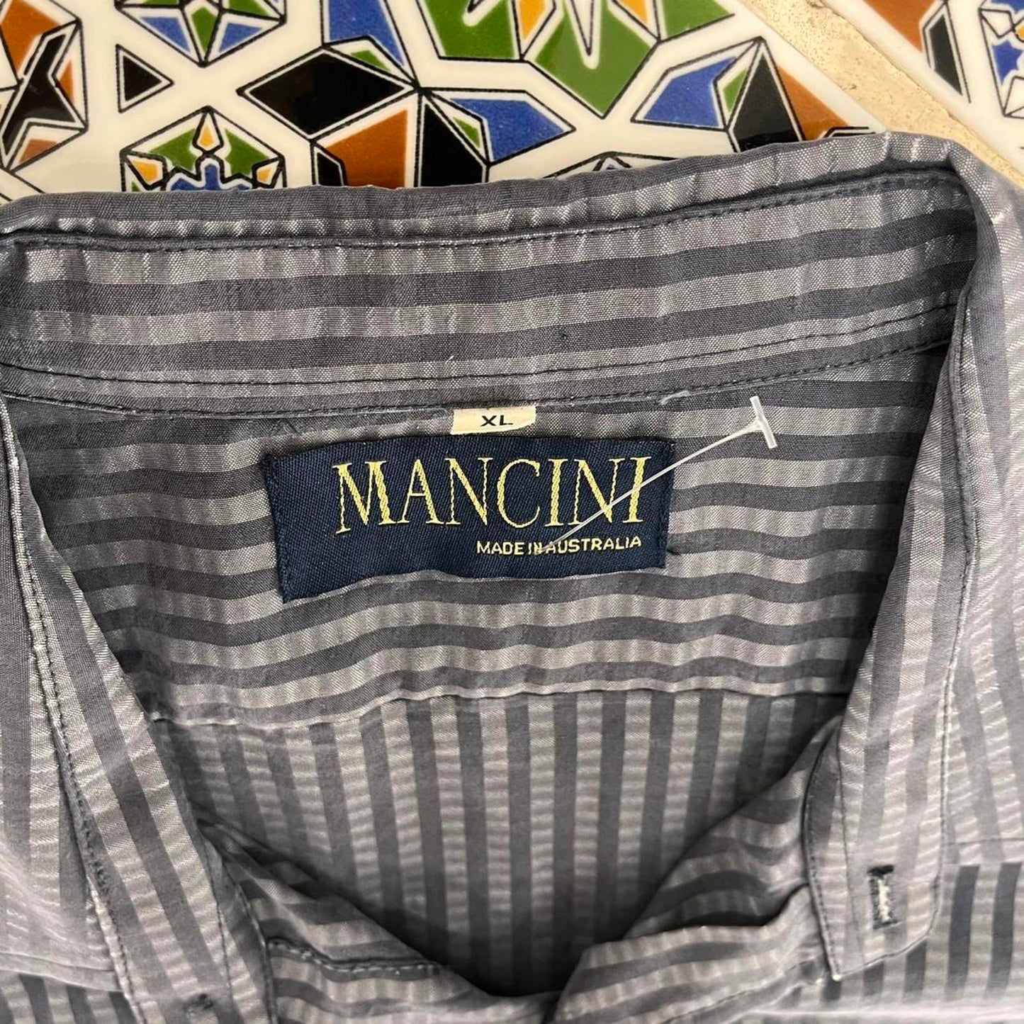 mancini short sleeved button up shirt