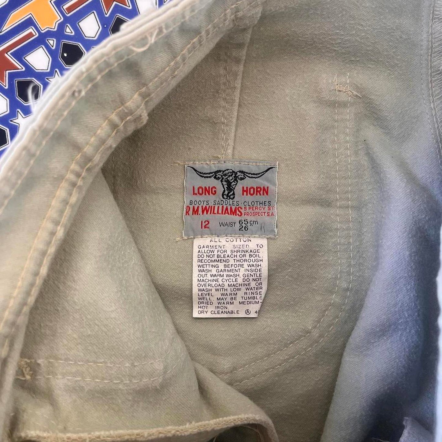 vintage RM Williams long horn pants